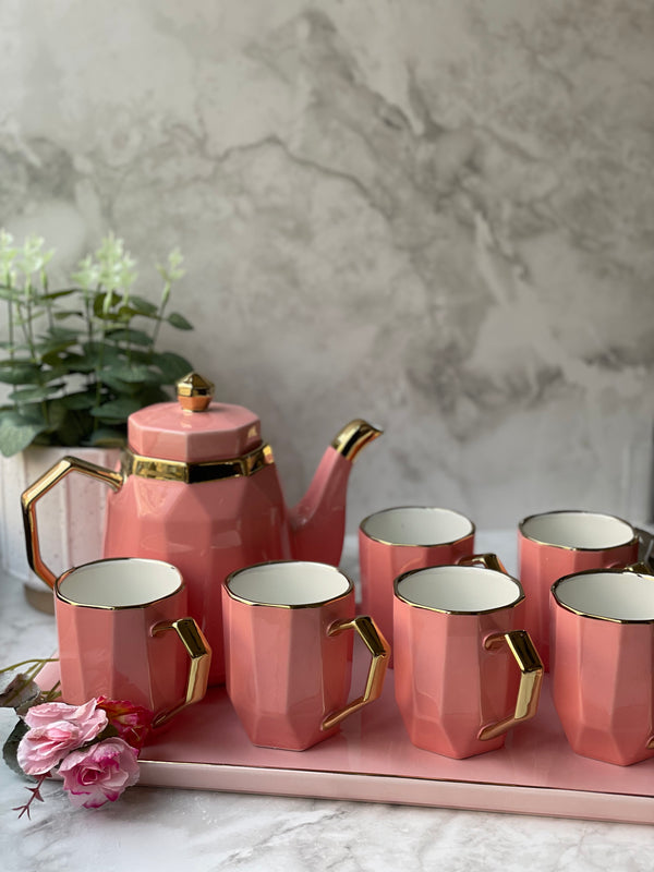 Coffee Cup Set - Pink