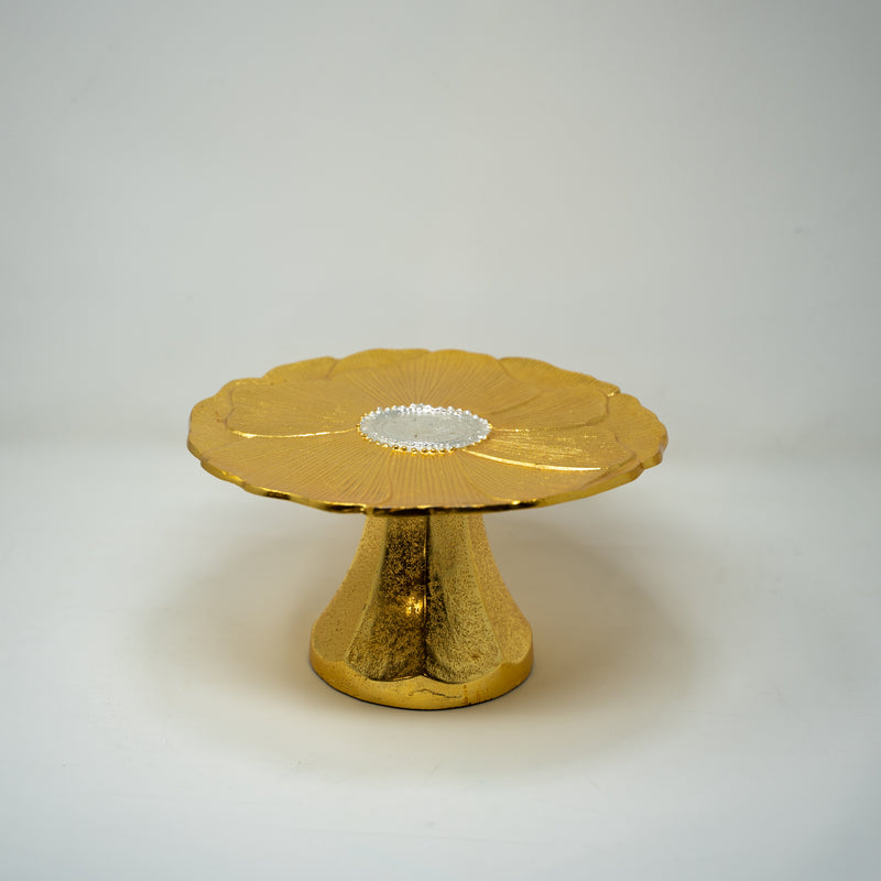 Gold Metal Cake Stand.