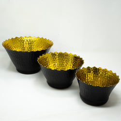 Three Piece Gold Bowl Set