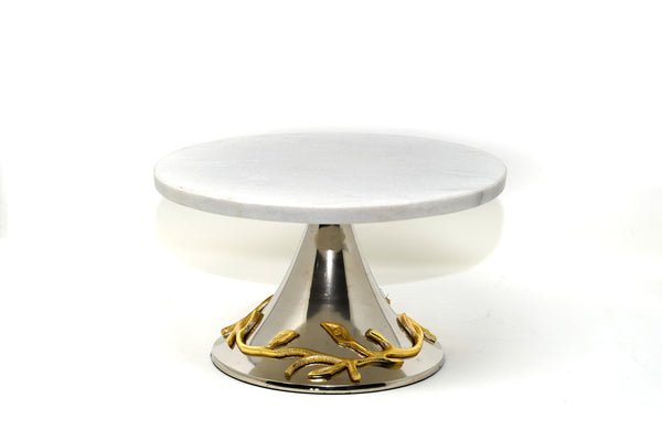 White Marble Cake Stand.