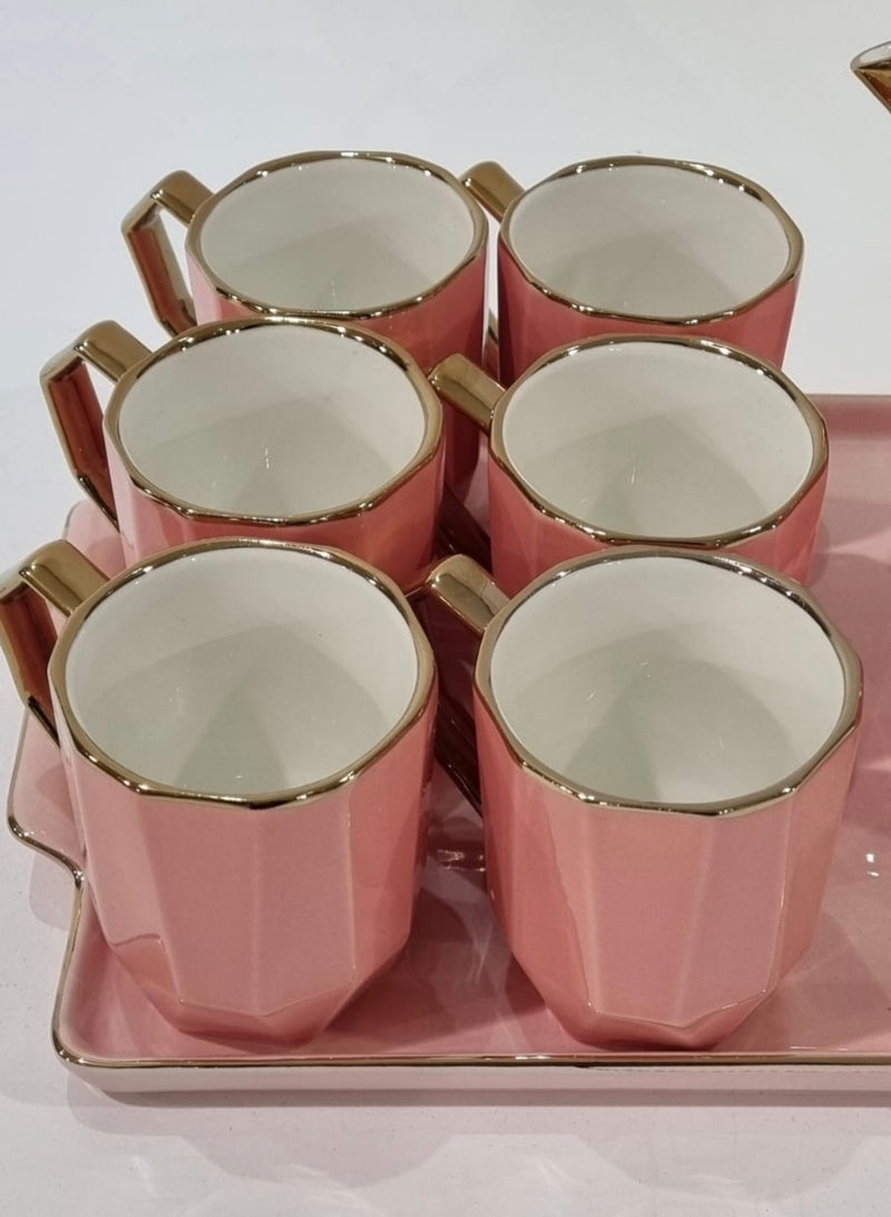 Coffee Cup Set - Pink